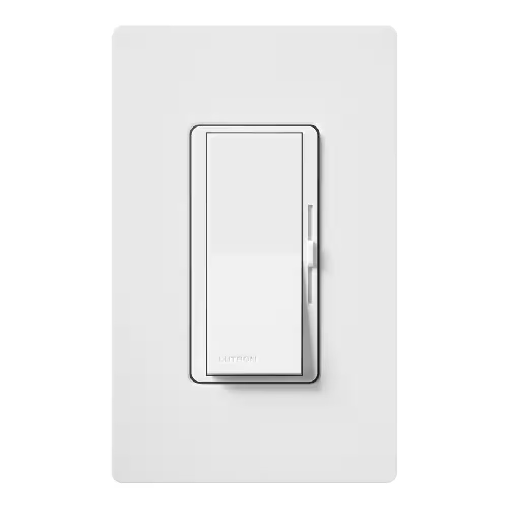 Diva Dimmer Switch for Electronic Low Voltage, 300-Watt/Single-Pole, White (DVEL