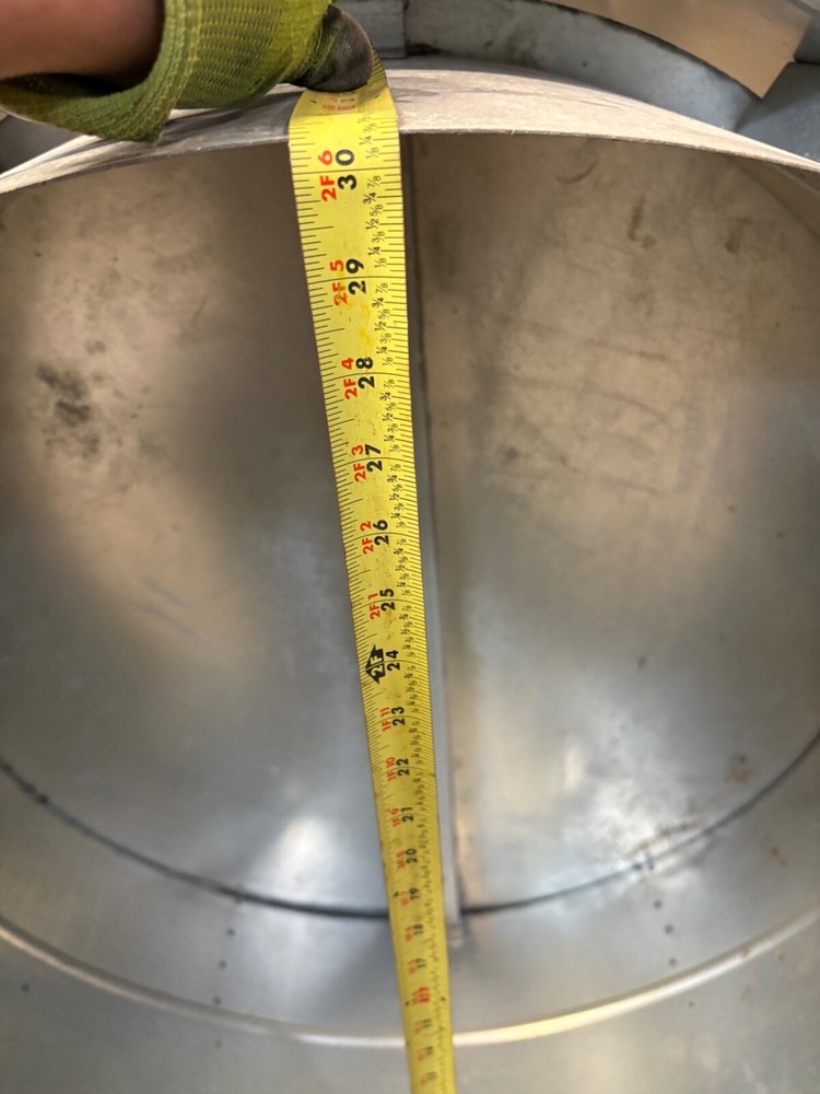 34" galvanized paint booth ductwork