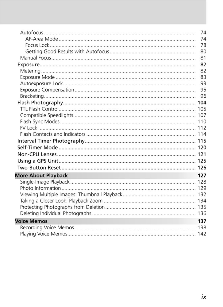 Nikon D2Hs — User Guide Manual Documentation Reference — 270 Pages — USA Made