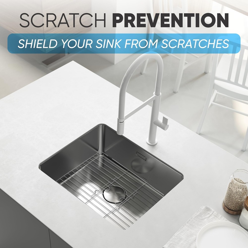 Small Sink Protector Grid Stainless Steel Kitchen Drain Guard