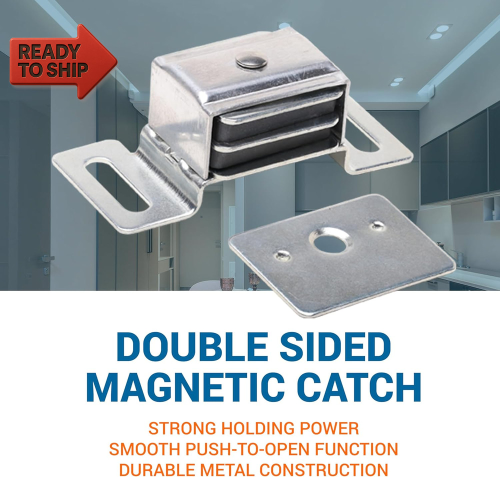 5 Pack Rok Hardware Double Side Strong Magnetic Catch Latch Cabinet Closet Draw