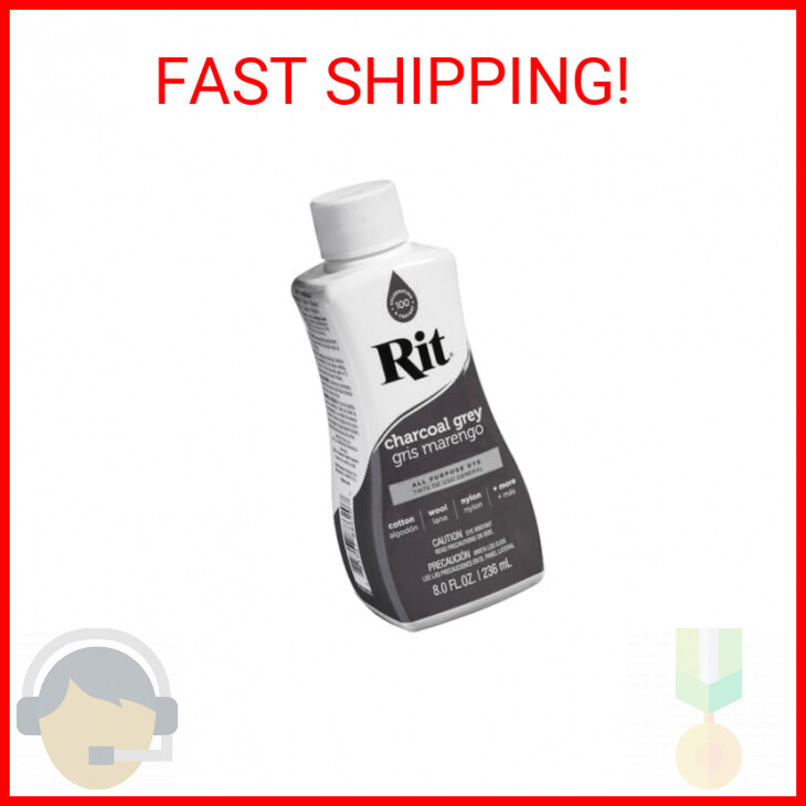 Rit All-Purpose Liquid Dye, Charcoal Grey , 8 oz