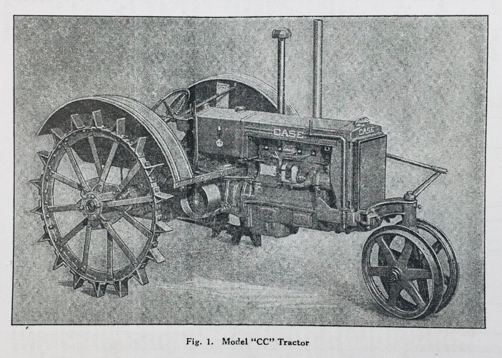Case Cc Tractor Operators Owners Manual
