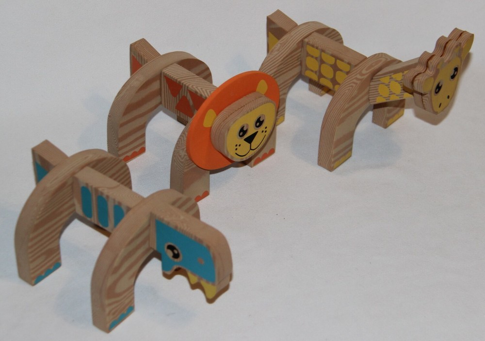3D Foam Puzzle Animals 3 Animals - Excellent Condition