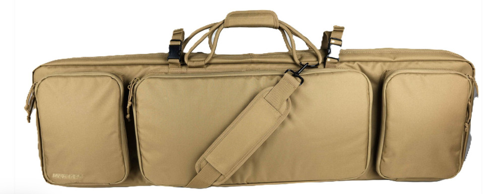 * BOYT * TAC VI EXTREME DUTY RECTANGULAR DOUBLE RIFLE CASE ' TAN ' 3 EXT POCKETS