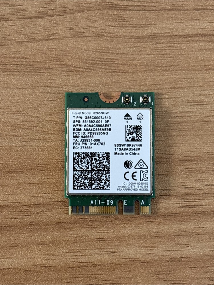 Intel 8260NGW Wireless AC+BT4.2 Wi-Fi Card