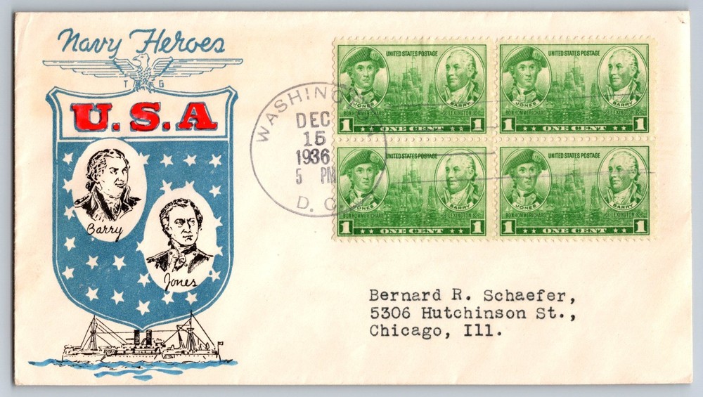 #790 John Paul Jones & John Barry FDC