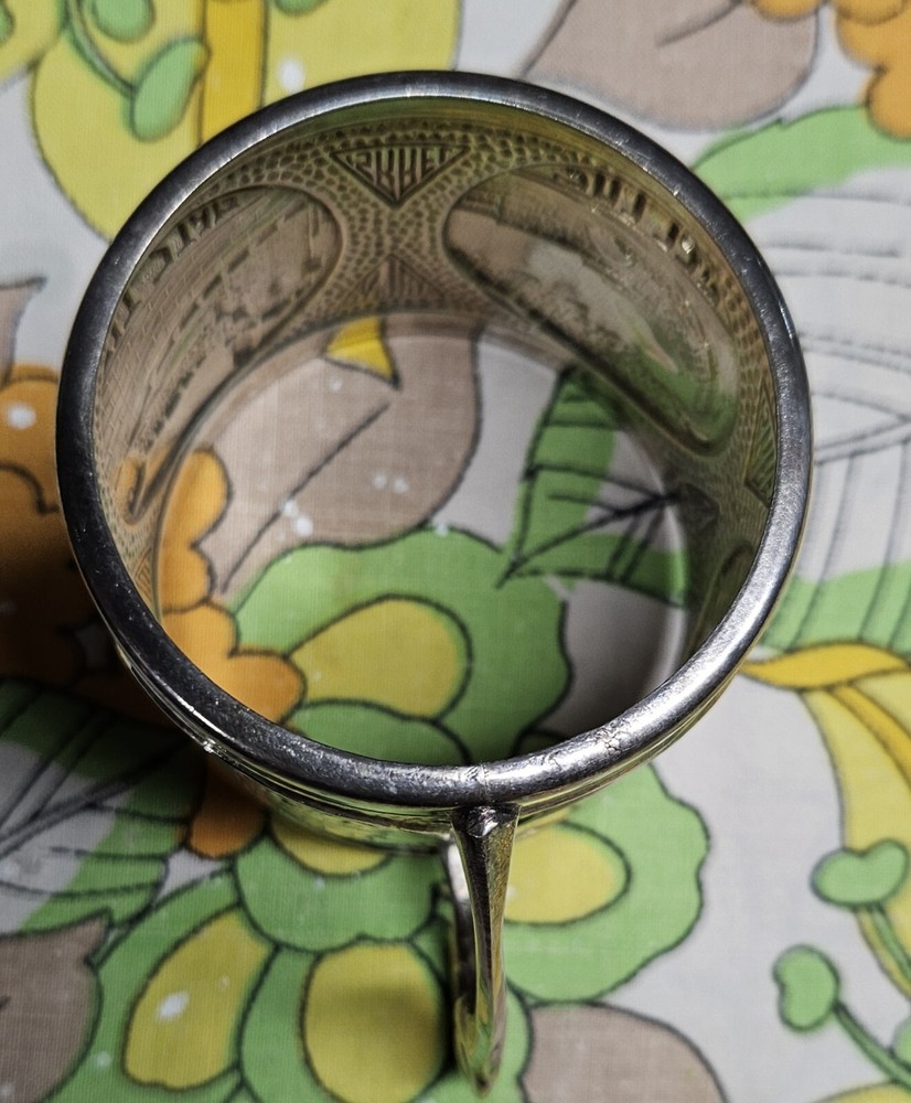 Silver Plated Tea Cup Holder - Made In Israel
