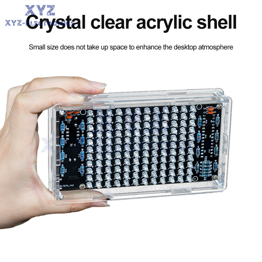 LED Music Spectrum Kit Voice Control Dynamic Dot Matrix Spectrum Screen DIY 5V