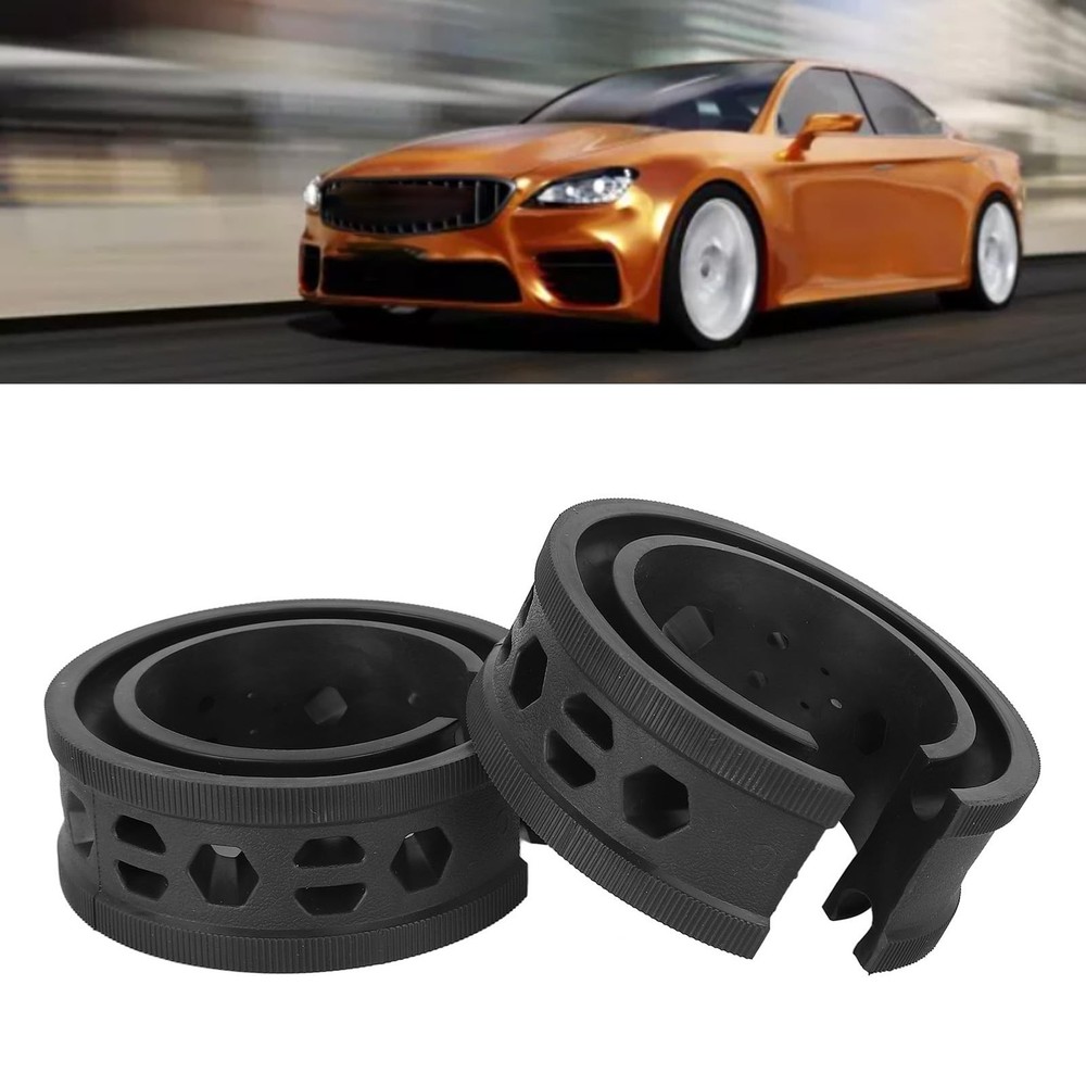 2PCS Car Coil Spring Buffer Rubber, Universal Shock normal, Black