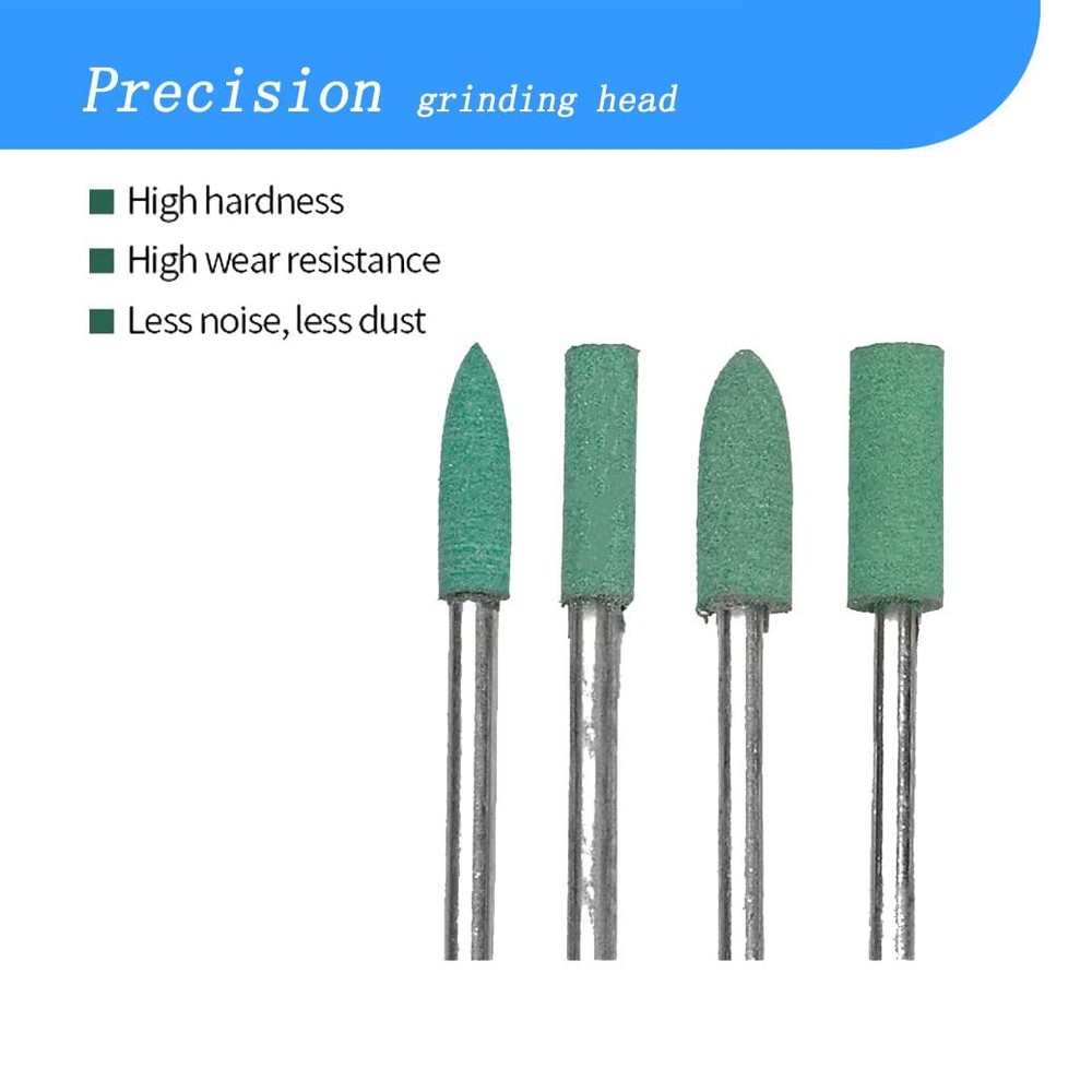 100 Pcs 𝐑𝐮𝐛𝐛𝐞𝐫 𝐏𝐨𝐥𝐢𝐬𝐡𝐢𝐧𝐠 Bits - 1/8 Inch Shank Silicone Rubber...
