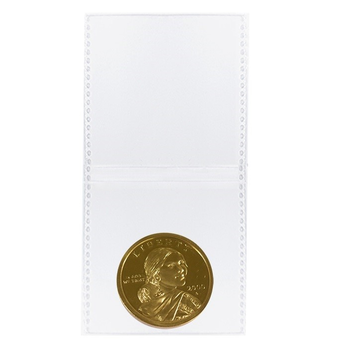 1000 2x2 Shield Coin Flips Soft Polypropylene Holders Safe PVC Free Storage Bulk