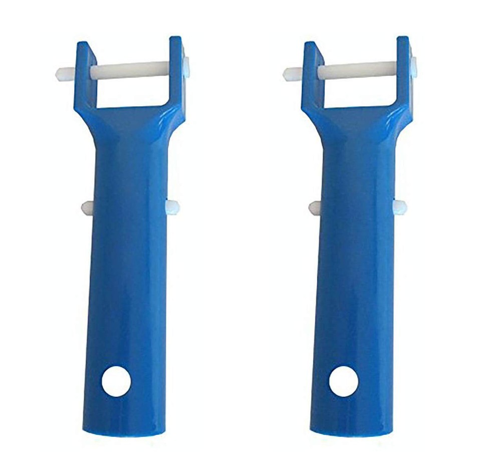Pool Vacuum Head Handle Replacement Kit with V-Clip & Pin for Spa BLUE