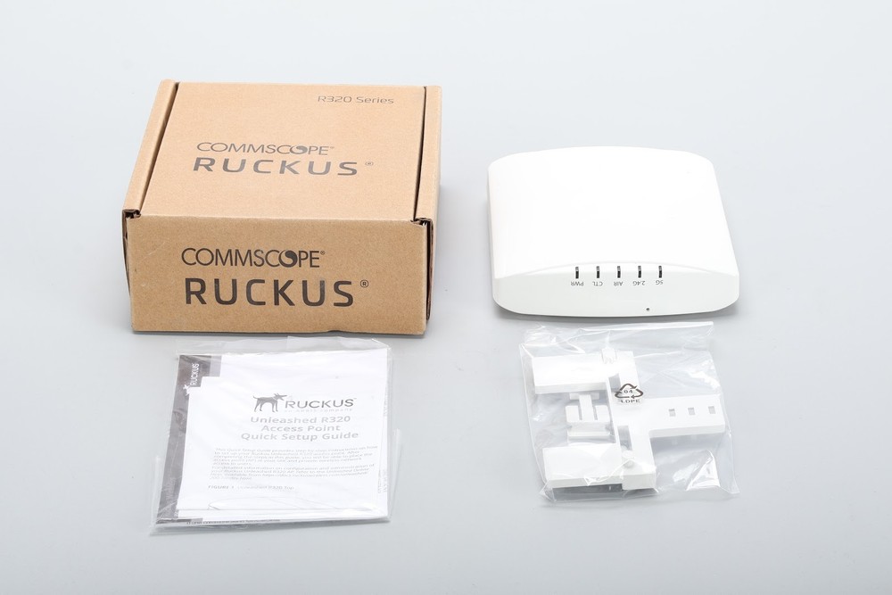 Ruckus R320 Unleashed Indoor Wireless Access Point With Accessories