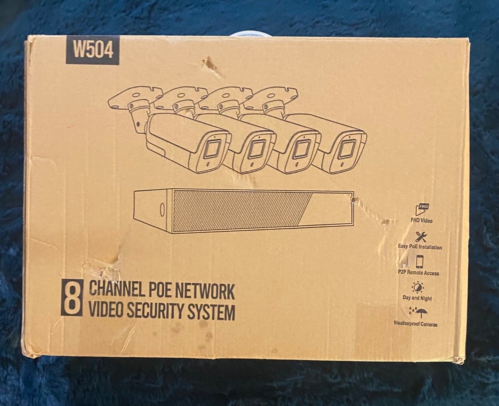 ToGuard W504 -4 Camera Security System- Open Box