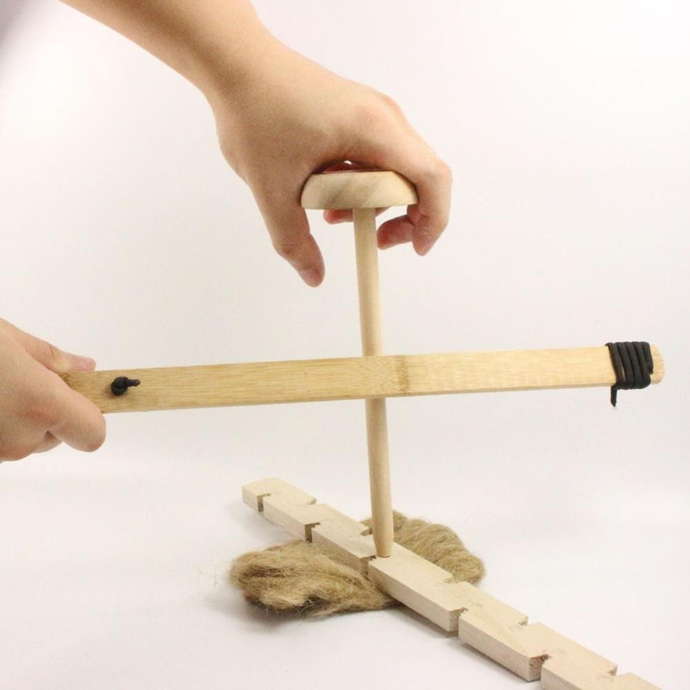 Outdoor Primitive Fire Starter Tool Wood Bow Drill Survival Friction Kit Study