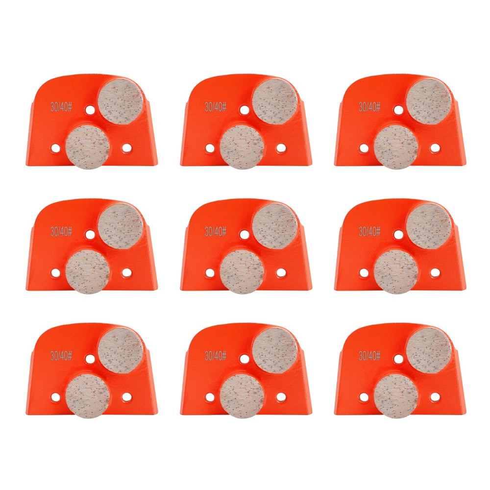 9Pcs Diamond Grinding Wheels Discs Concrete Leveling 30/40 Grits Medium Bond