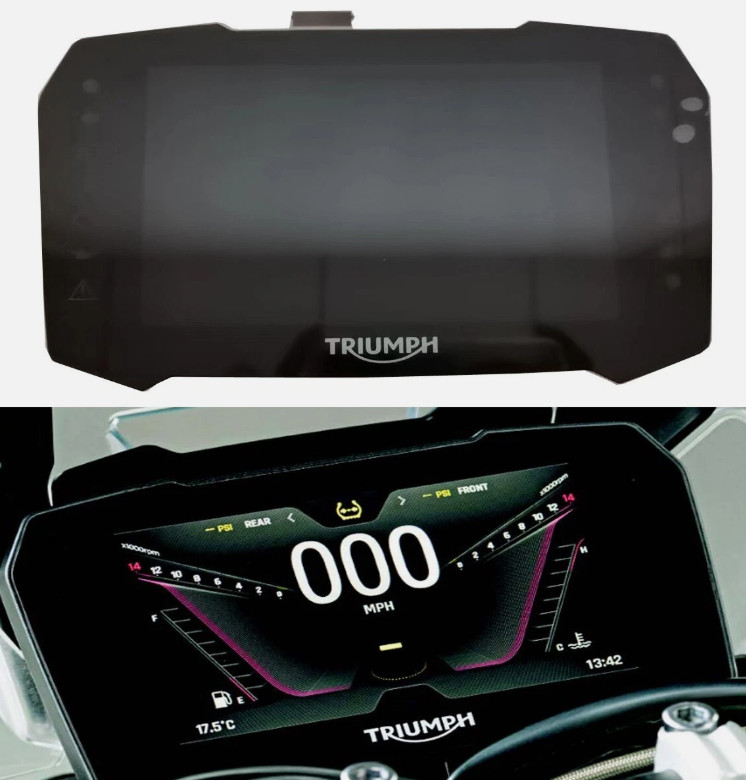 7 Inch Motorcycle Dashboard LCD Display Panel TFT Panel for Triumph Tiger 900