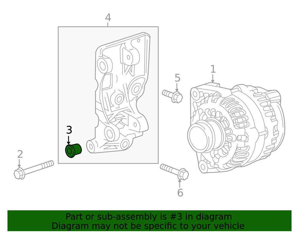 Genuine GM Alternator Bushing 24589834
