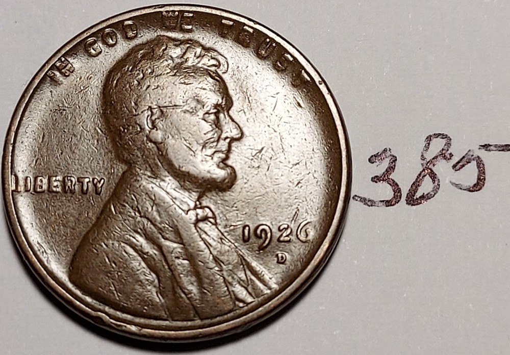 1926-D Lincoln Wheat Cent #385