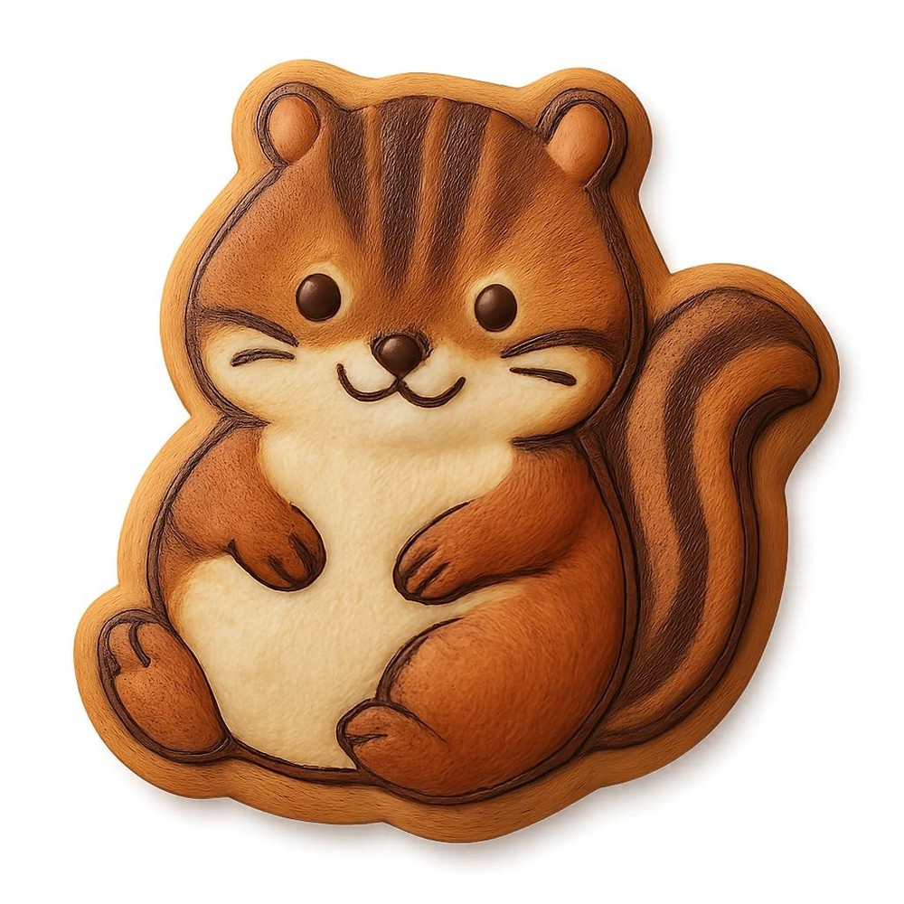 Chubby Chipmunk Cookie Cutter - 4x3.2" Fun Baking Kitchen Tool