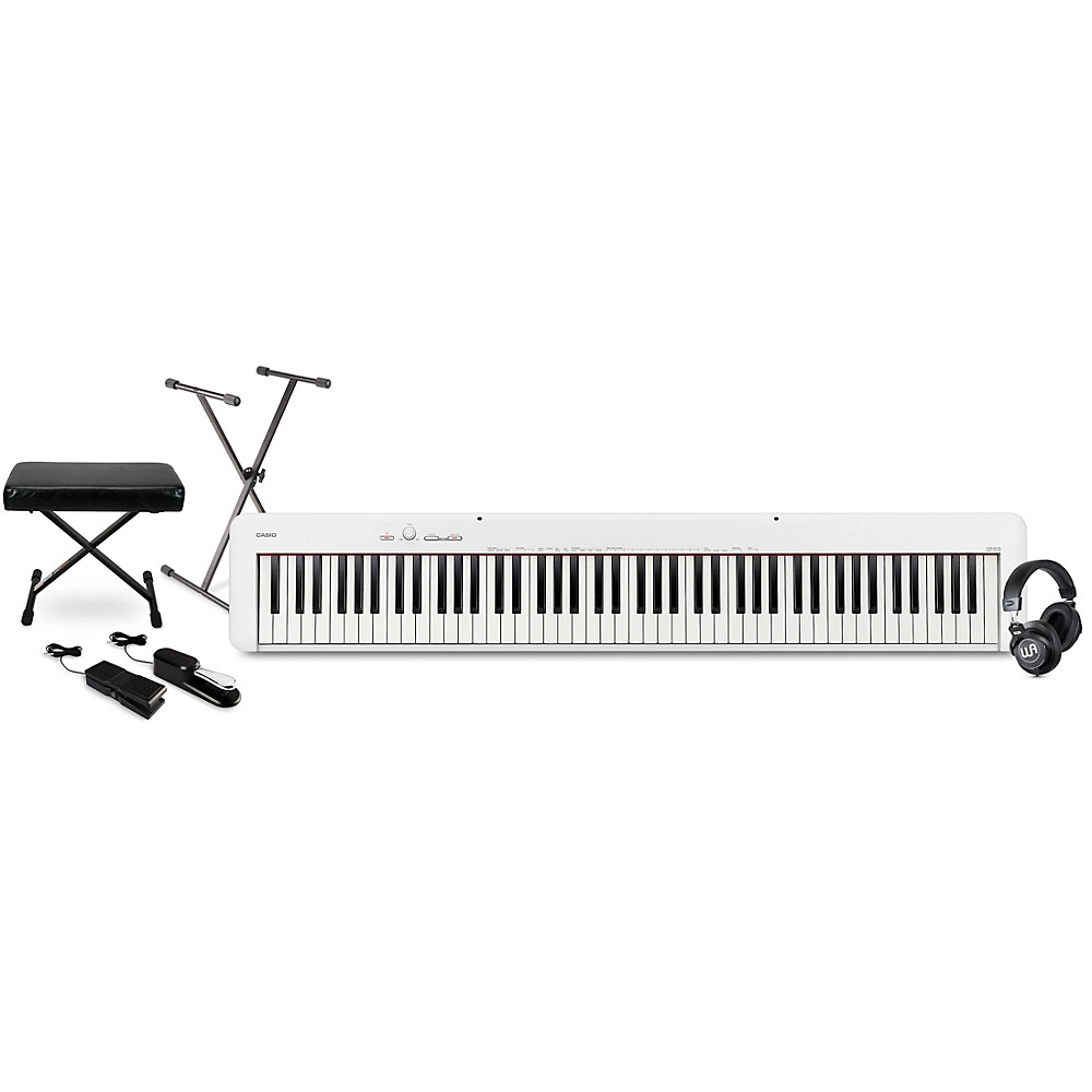 Casio CDP-S110 Compact Digital Piano w/Headphone Package White
