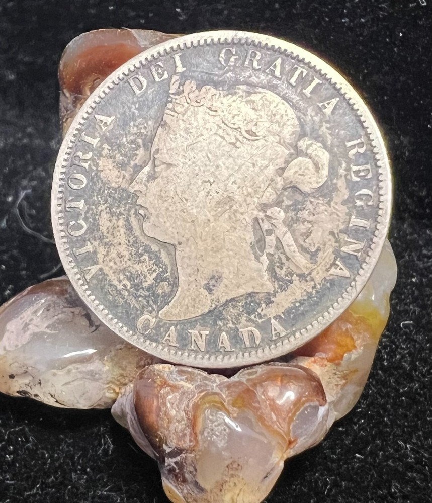 1874 Canada Silver 25 Cents - World Silver