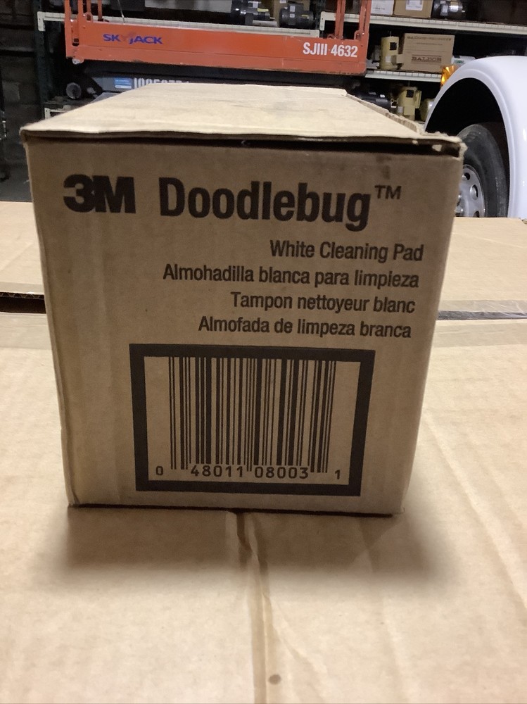 3M Doodlebug White Cleaning Pad 8440