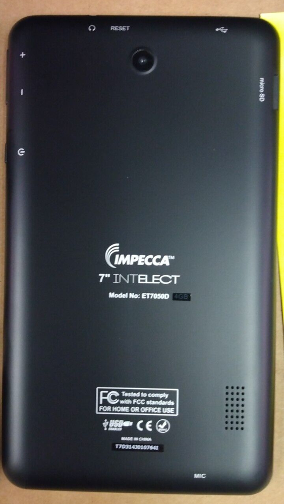 Impecca INTELLECT 4GB, Wi-Fi, 7in. Android 4.2.2 - Black