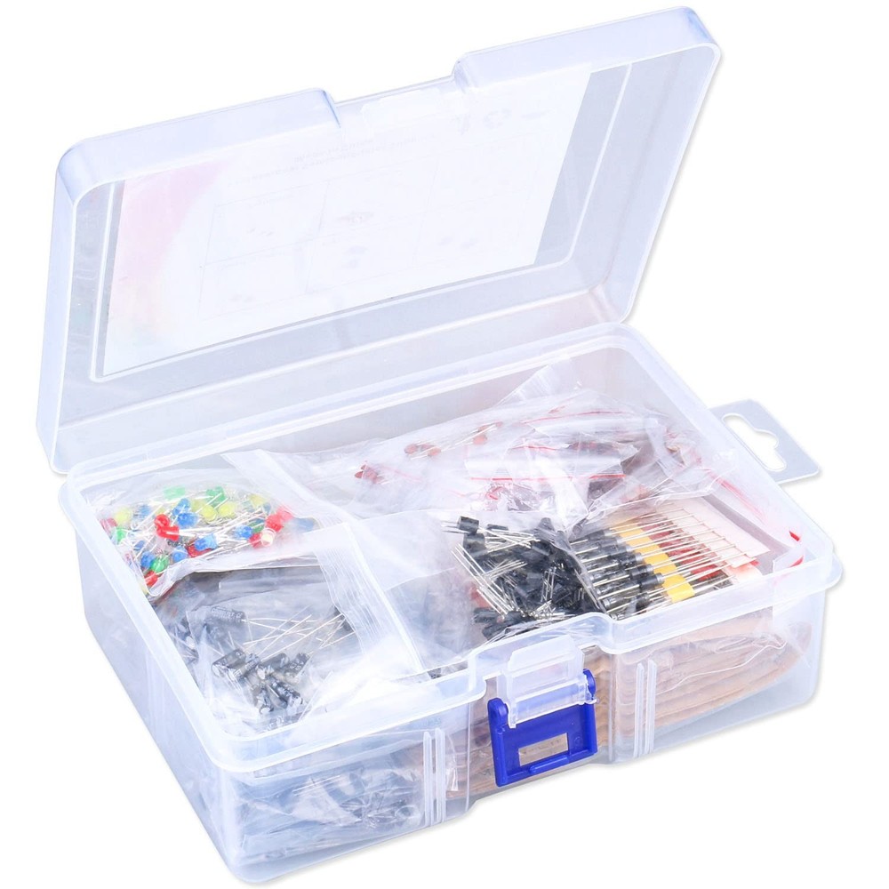 1400Pcs Basic Electronics Component Assortment Kit, Electrolytic Capacitor, C...
