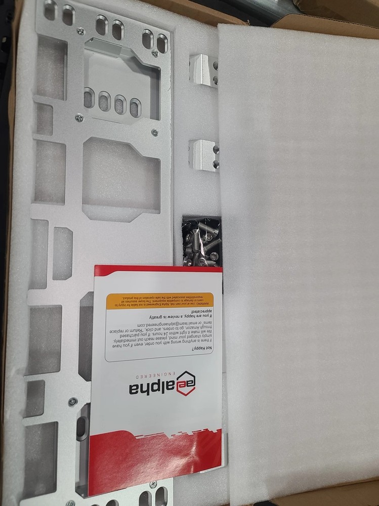 Alpha Engineered Front Packout Mounting Plate Compatible with Milwaukee Packout