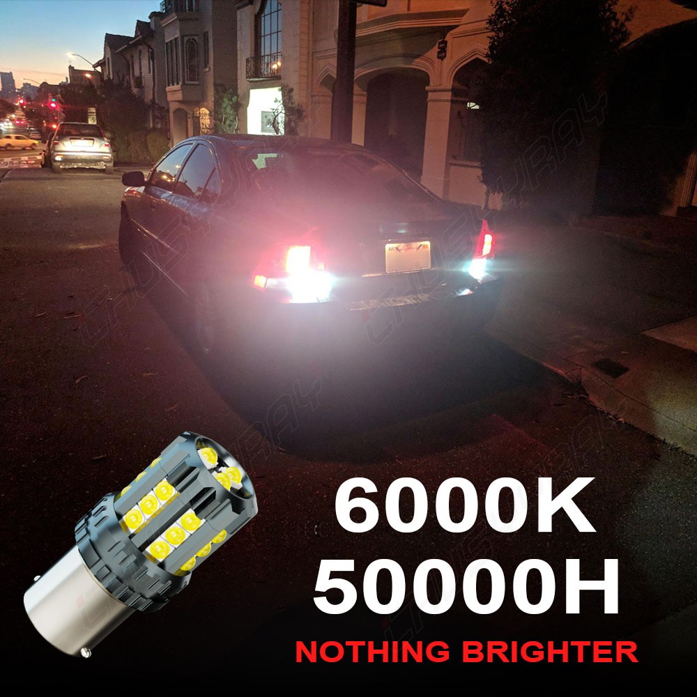 LED 1156 Reverse Light Backup Super Bulbs Bright White 6000K 5000LM