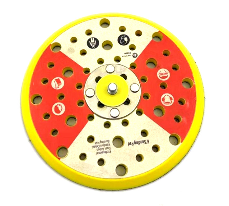 DYH Premium 6" Multi Hole Disc Hook and Loop Medium Sander Backing Pad