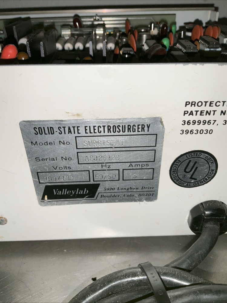 Valleylab SurgiStat Solid State Electrosurgery Unit For Parts