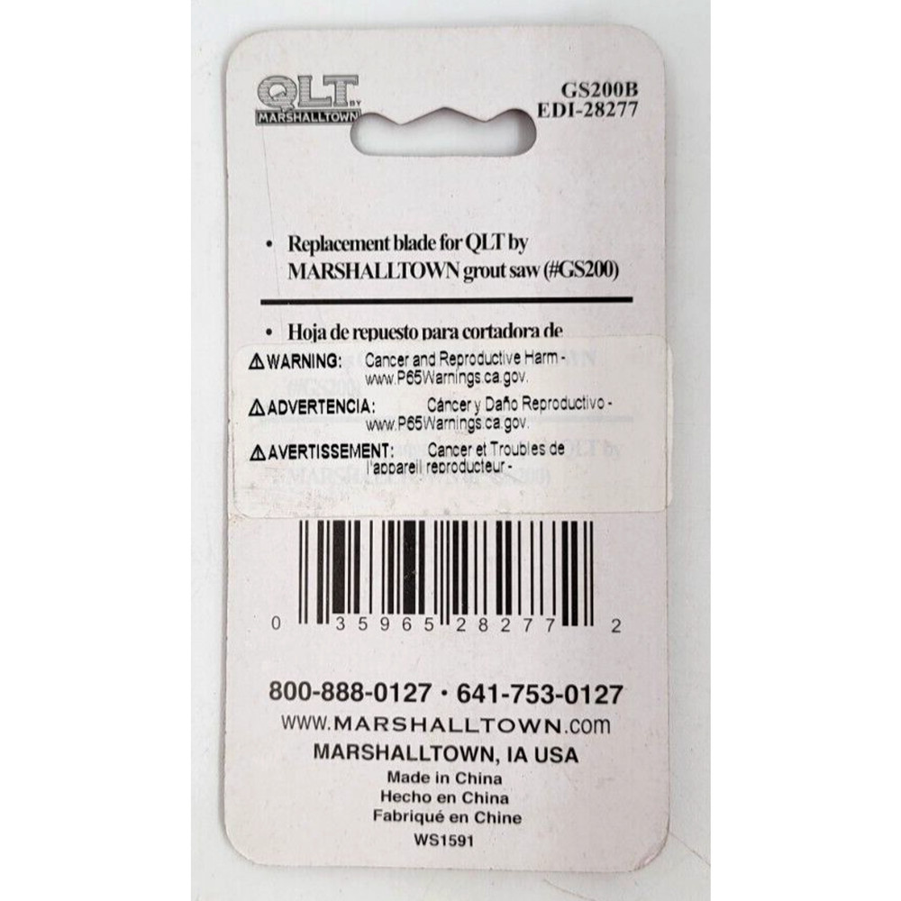 Marshalltown Carbide Grit Grout Saw Replacement Blade (2 Pack)