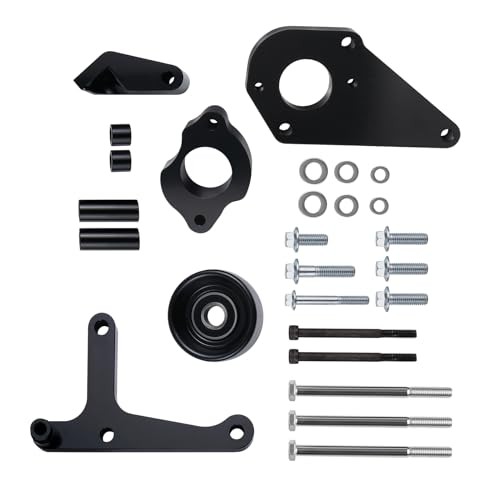 LS Power Steering Pump Alternator Low Mount Bracket Compatible with Camaro