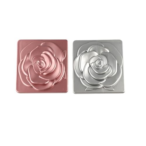 Rose Pocket Mirror,3PCS Fold Makeup Mirror,Square Makeup Mirror,Double-Sided