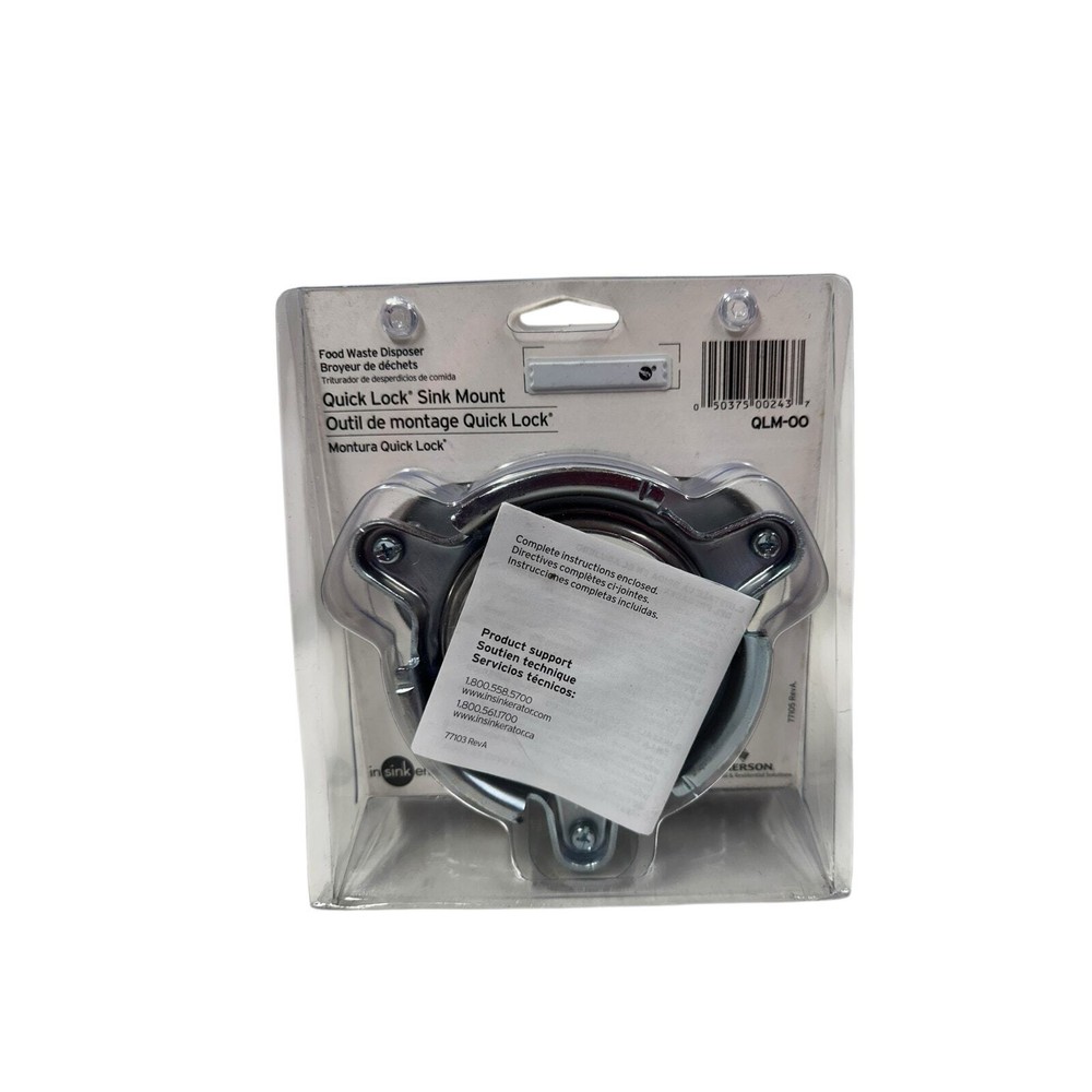 InSinkErator Garbage Disposal QLM-00 Flange Quick Lock Stainless Sink Mount,