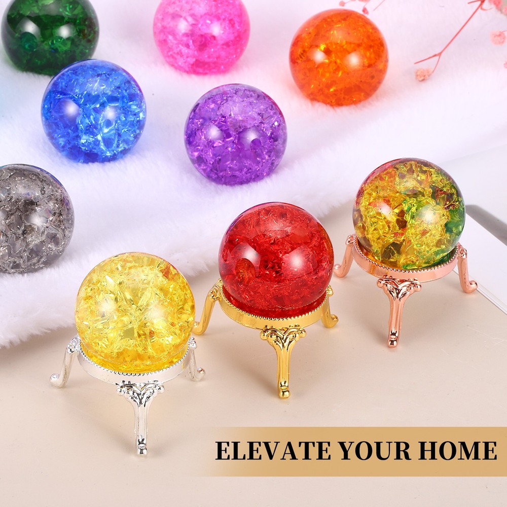 Crystal ball 40mm, for pink/silver