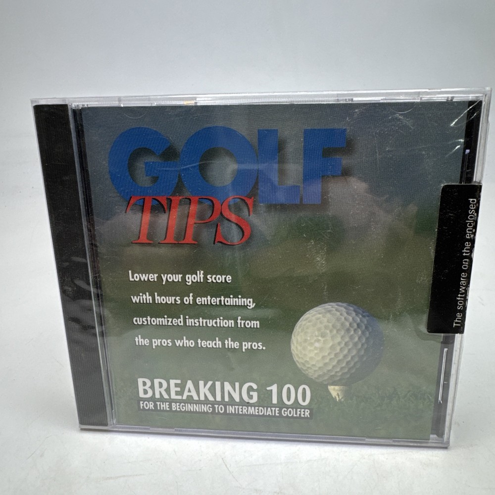 Golf Tips Breaking 100 DiAmar Interactive Beginning -Intermediate Golfer CD-ROM