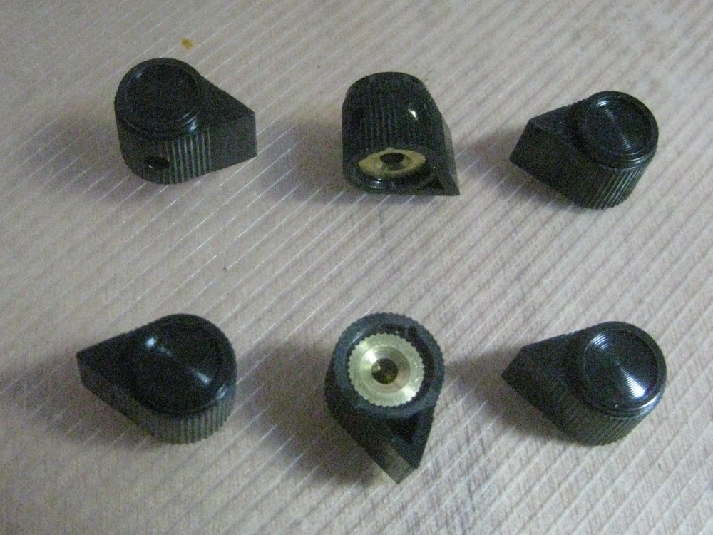 (Quan 12) Small Electronic Panel Control Knobs NEW