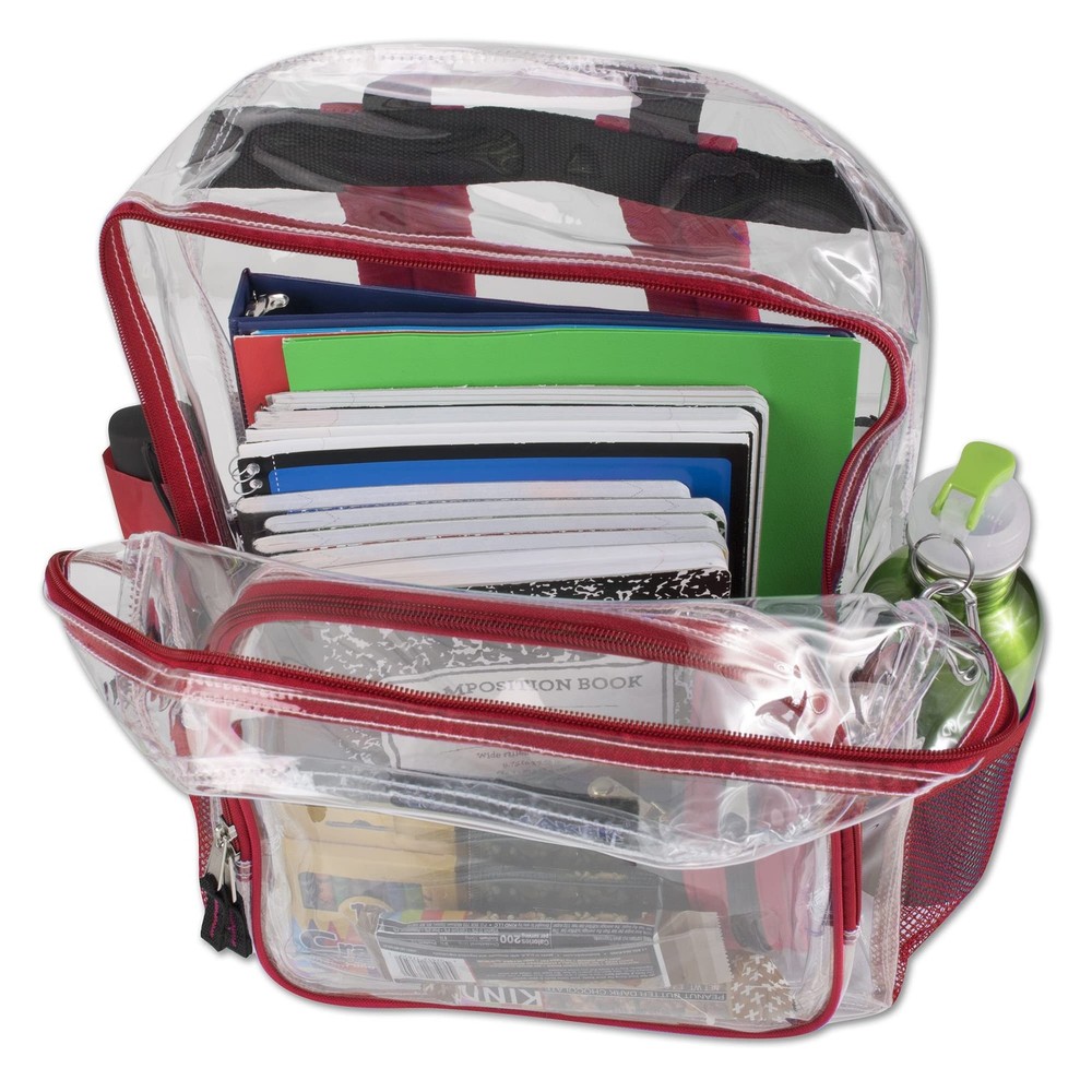 Heavy Duty Clear See Through Backpack | Transparent Clear Backpack Bags Stadi...