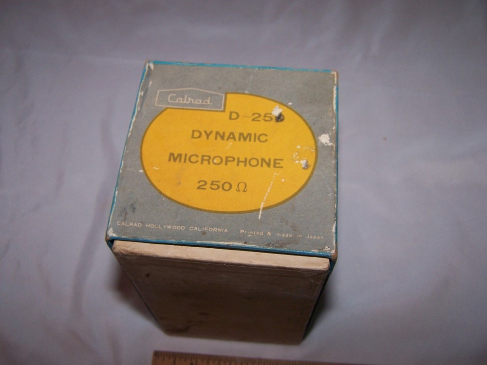 Vintage Calrad D-250 Dynamic Microphone EMPTY BOX ONLY