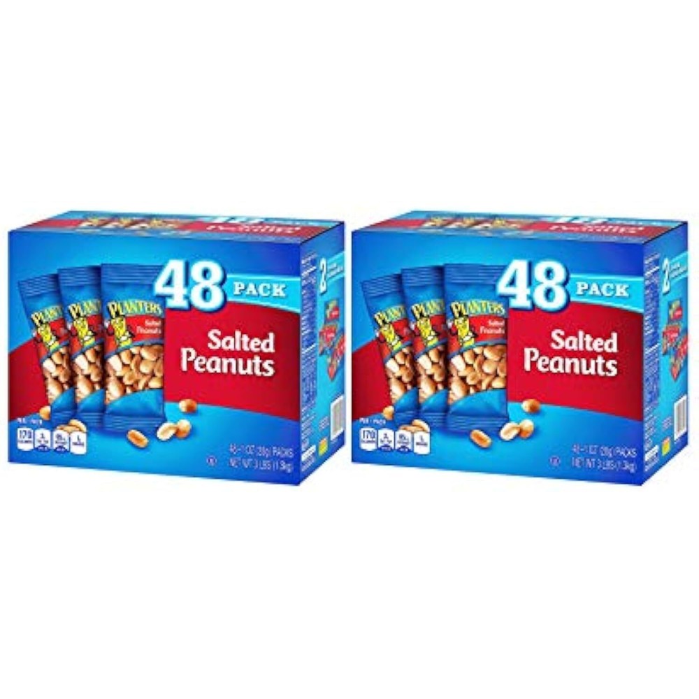 Planters Salted Peanuts - 48/1 Ounce bags (2 Pack)