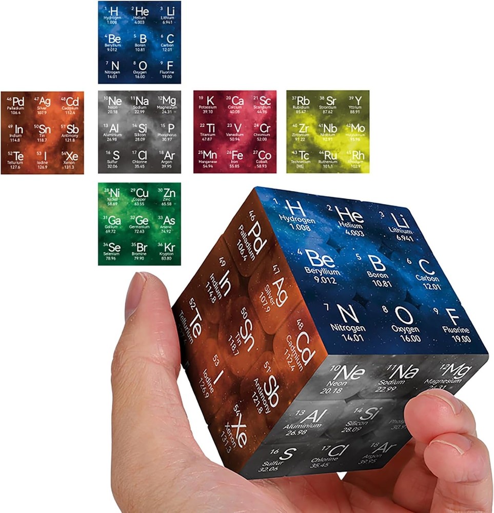 Periodic Table 3x3 Speed Cube, UV Printing Element Cube Magic Cube...