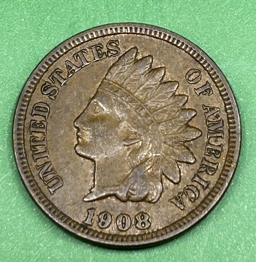 1908 1C BN Indian Cent XF - 24132