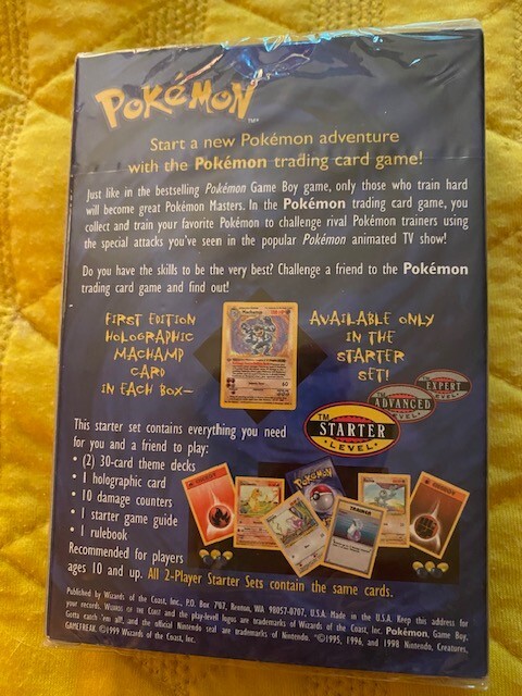 1999 Factory Sealed Pokemon Base 2 Player Starter Deck Set