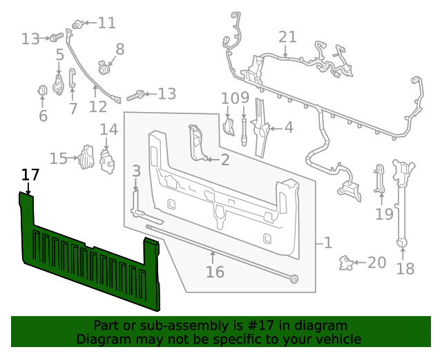 Genuine GM Cover Panel 84871284