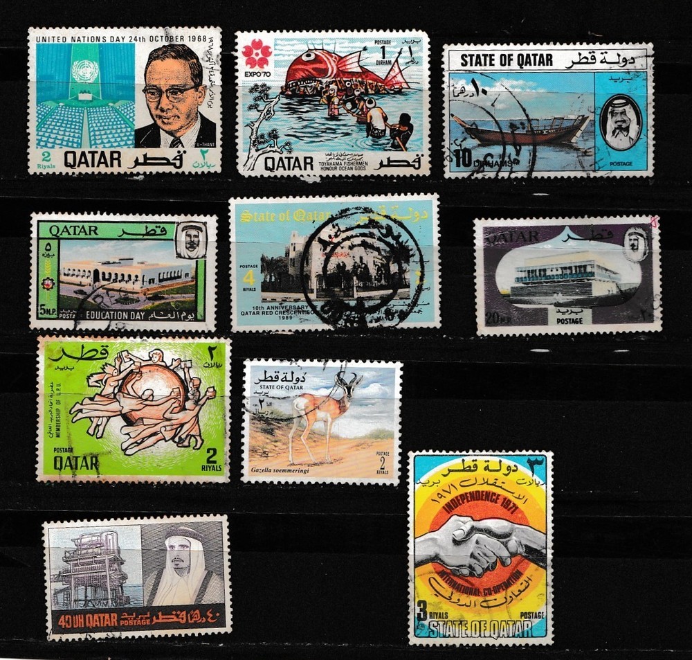 Qatar stamps a lot.