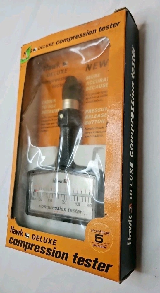 Vintage Hawk Classic Car Engine Compression Tester